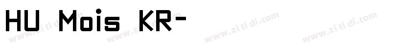 HU Mois KR字体转换